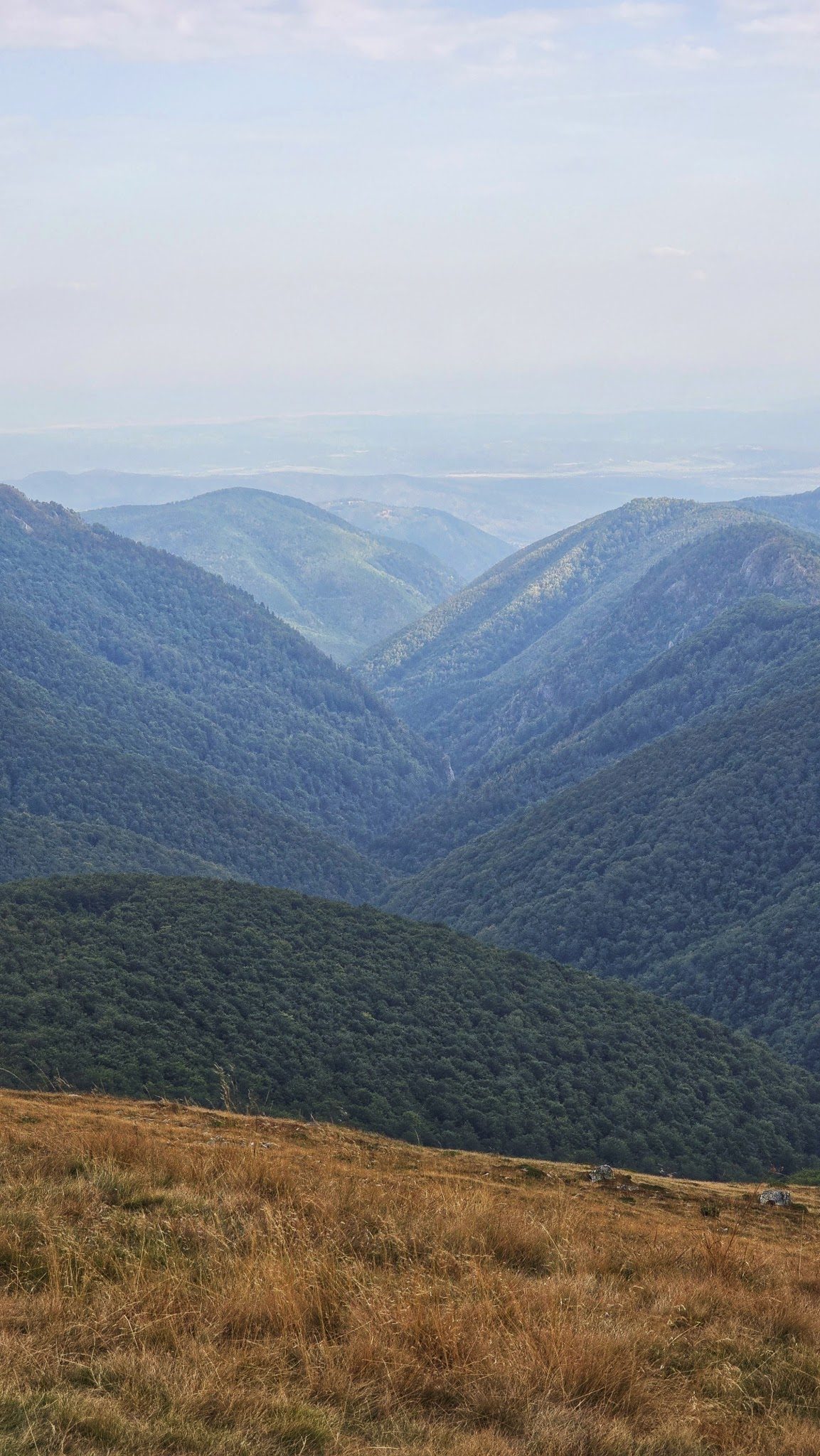 Carpathian landscape around Pasul Vâlcan, Vâlcan and Parâng mountains, Gorj, Romania